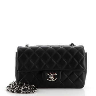 Chanel Classic Single Flap Bag Quilted Lambskin Mini
