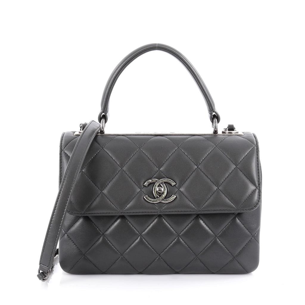Buy Chanel Trendy CC Top Handle Bag Quilted Lambskin Small 2061704