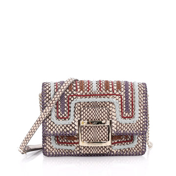Roger Vivier Viv Icon Chain Crossbody Bag Python with 2061901