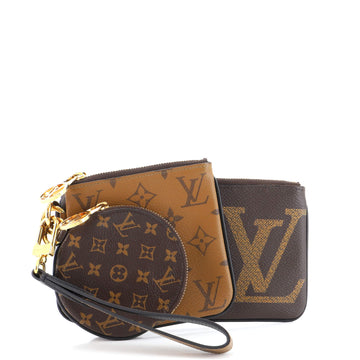 Louis Vuitton Trio Pouch Set Reverse Monogram Giant