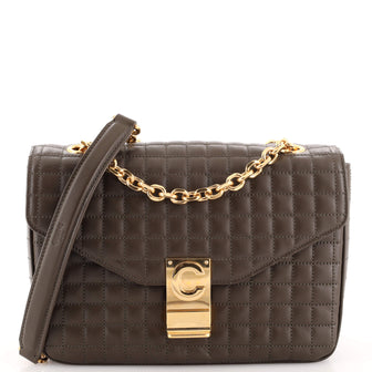 Celine C Bag Quilted Leather Medium