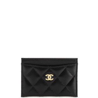 Chanel Classic Card Holder Quilted Caviar