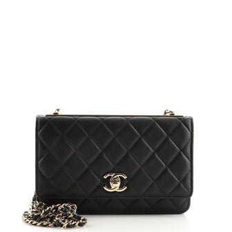 Chanel Trendy CC Wallet on Chain Quilted Lambskin