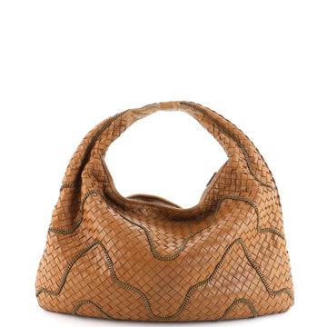 Bottega Veneta Veneta Hobo Intrecciato Nappa with Chain Detail Large