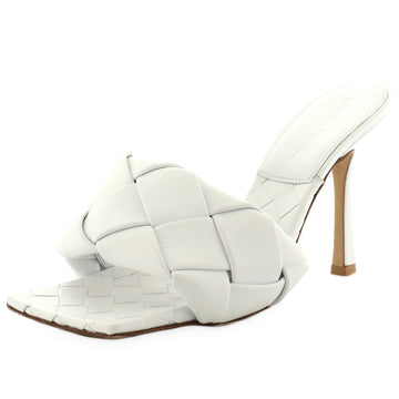 Bottega Veneta Women's Lido Heeled Sandals Maxi Intrecciato Leather