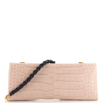 Tom Ford Frame Chain Clutch Crocodile Medium