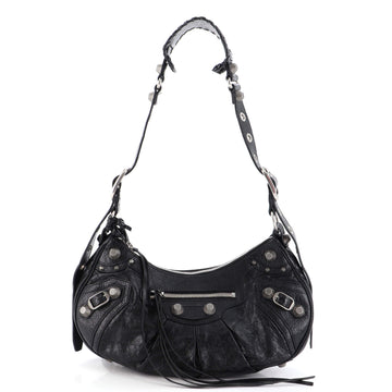 Balenciaga Le Cagole Giant Studs Shoulder Bag Leather Small