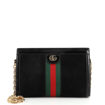 Gucci Ophidia Chain Shoulder Bag Suede Small