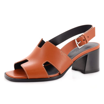 Hermes Women's Elbe Heeled Sandals Leather