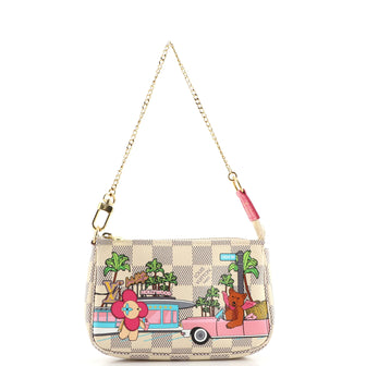 Louis Vuitton Pochette Accessoires Limited Edition Vivienne Xmas Damier Mini