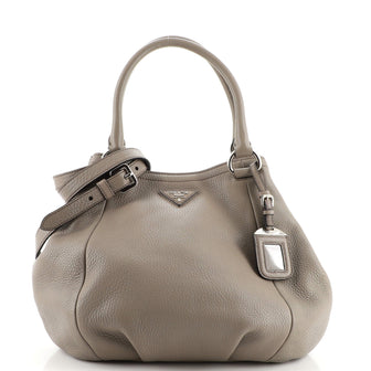 Prada Convertible Satchel Vitello Daino Medium