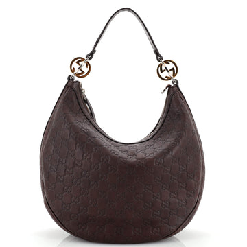 Gucci Twins Hobo Guccissima Leather Medium