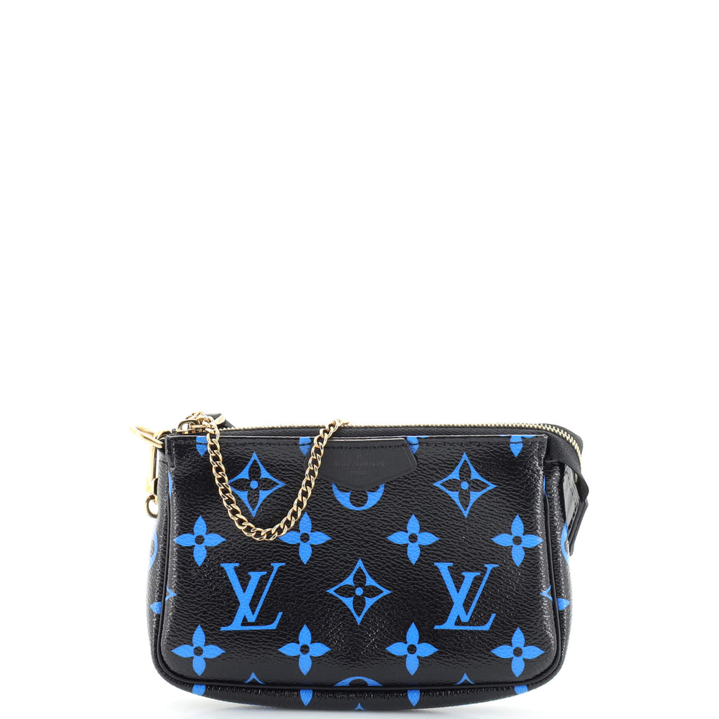 Louis Vuitton Pochette Accessoires Digital Blue Monogram Canvas Mini Blue  2064551