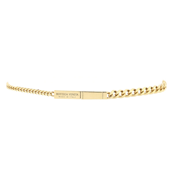 Bottega Veneta: Gold Chain Bracelet