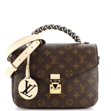 Louis Vuitton Braided Handle Pochette Metis Monogram Canvas