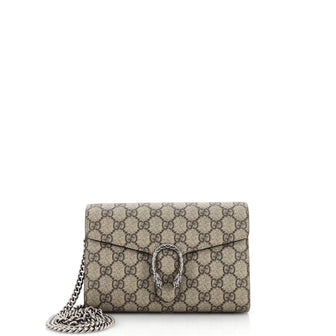Gucci Dionysus Chain Wallet GG Coated Canvas Small