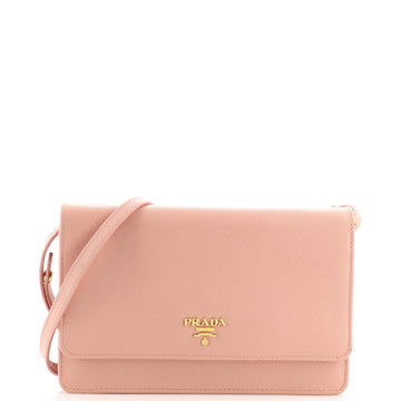 Prada Wallet Crossbody Saffiano Leather