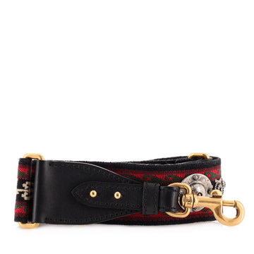 Christian Dior Bohemian Shoulder Strap Embellished Canvas