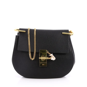 Chloe Drew Crossbody Bag Leather Small Black 2065201