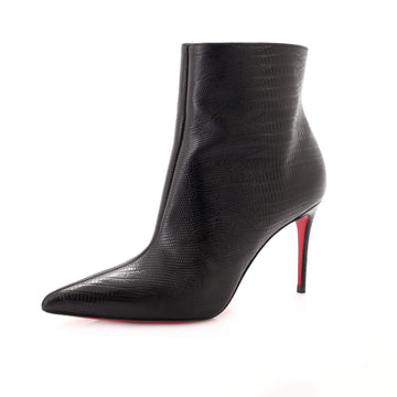 Christian Louboutin Women's So Kate Booty Ankle Boots Crocodile Embossed Leather 85