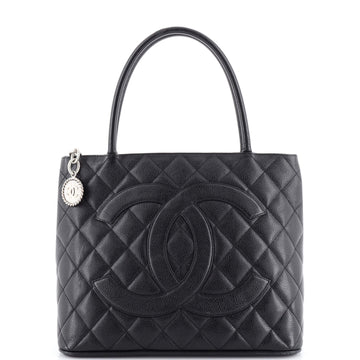 Chanel Medallion Tote Quilted Caviar