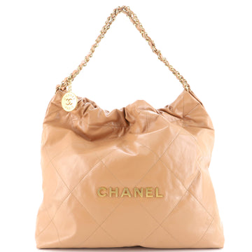 Chanel 22 Chain Hobo Quilted Calfskin Medium