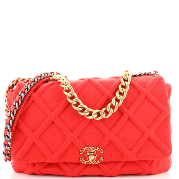 19 Flap Bag Quilted Jersey Maxi