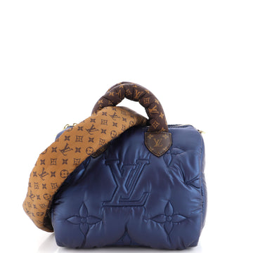 Louis Vuitton Speedy Bandouliere Bag Monogram Quilted Econyl Nylon 25
