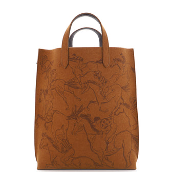 Hermes Carrimi Tote Printed Felt GM