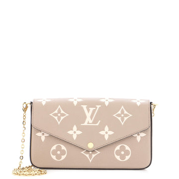 Louis Vuitton Felicie Pochette Bicolor Monogram Empreinte Giant
