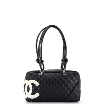 Chanel Cambon Bowler Bag Quilted Leather Medium