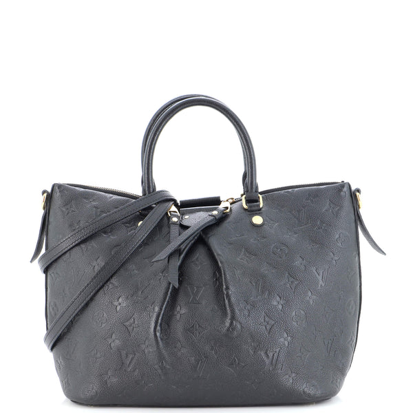 Louis Vuitton Black Monogram Empreinte Leather Mazarine MM Bag