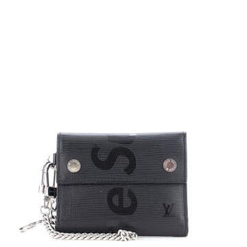Louis Vuitton Chain Wallet Limited Edition Supreme Epi Leather