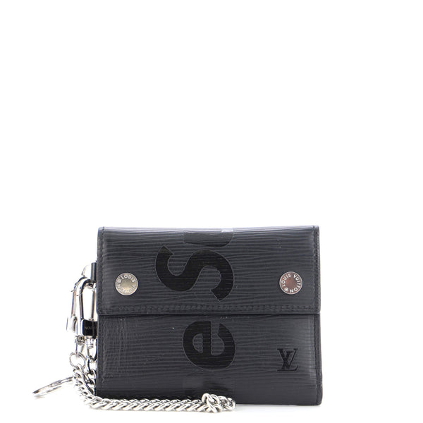 Black Louis Vuitton Supreme Wallet