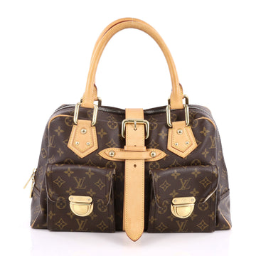 Louis Vuitton Manhattan Handbag Monogram Canvas GM Brown