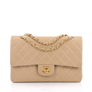  Chanel Vintage Classic Double Flap Bag Quilted Lambskin Brown 2066101