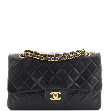 Chanel Vintage Classic Double Flap Bag Quilted Lambskin Medium