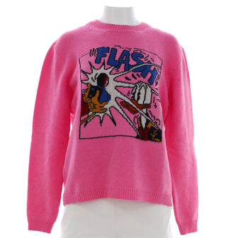 Gucci Women's Disney Donald Duck Crewneck Sweater Printed Wool