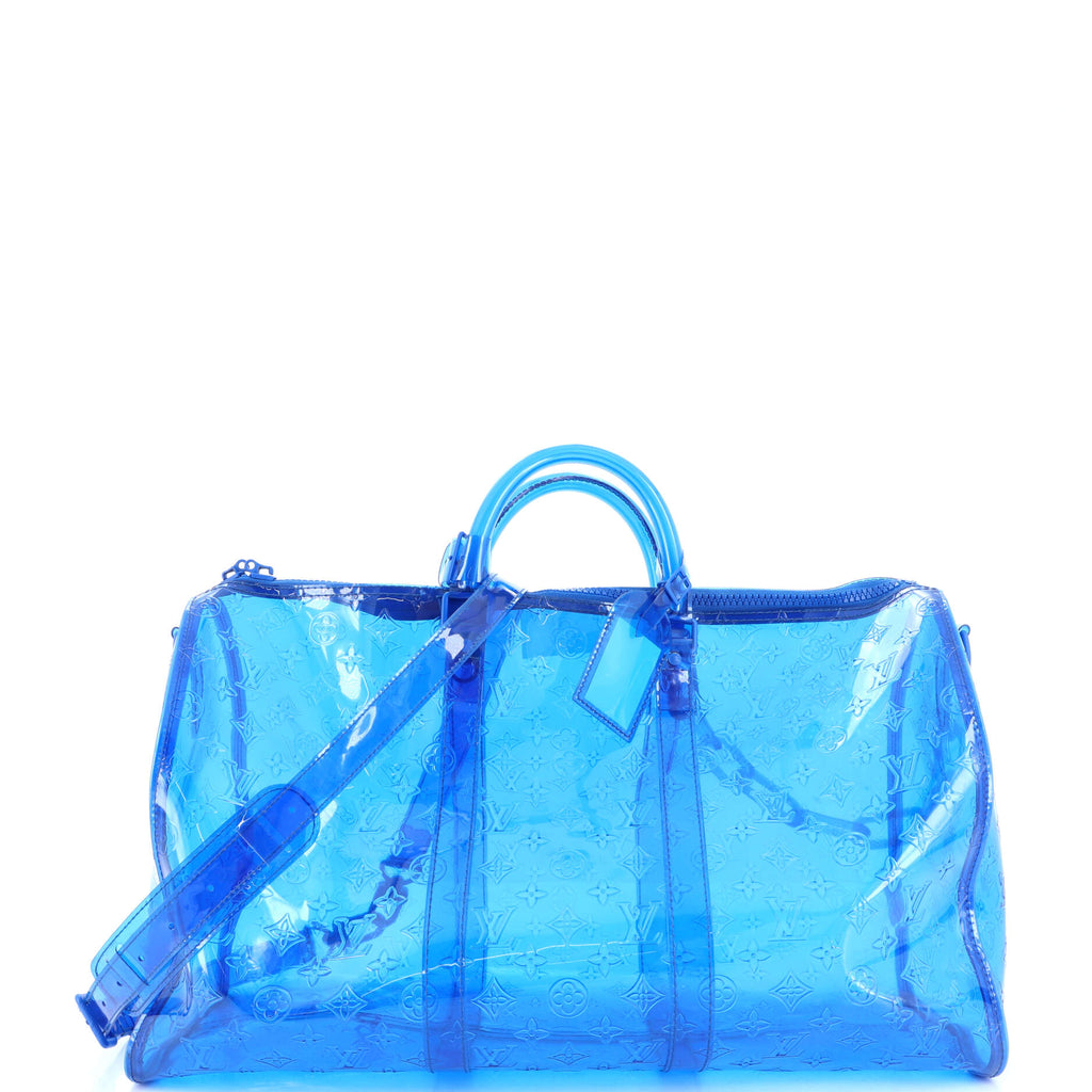 Louis Vuitton Neon Yellow Blue Monogram Playground Keepall Bandouliere –  Bagriculture