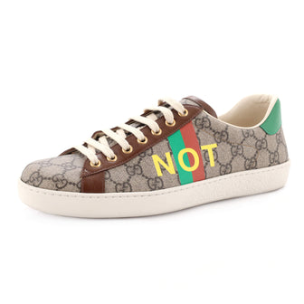 pris panik gidsel Gucci Fake/Not Ace Sneakers GG Coated Canvas Brown 20661733
