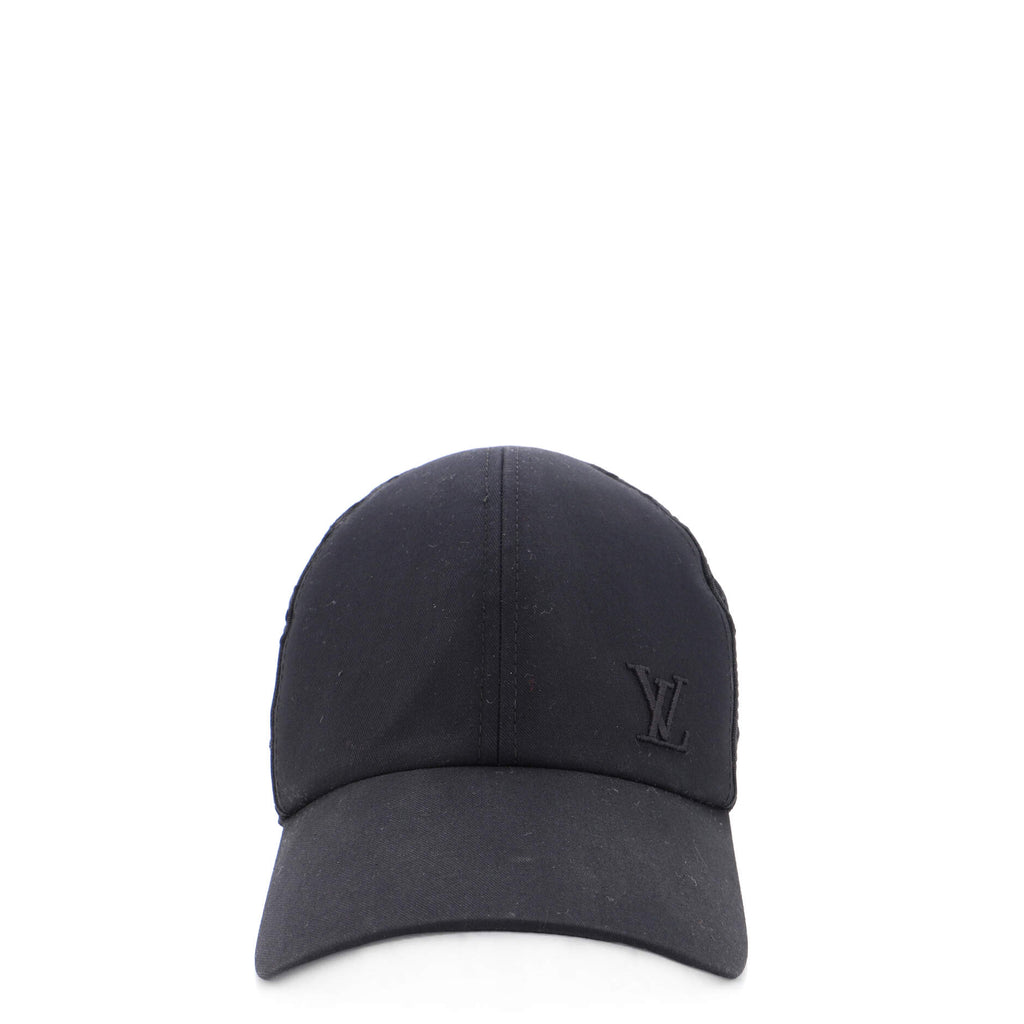 Louis Vuitton Baseball Cap Monogram Mesh and Cotton Black 20661735