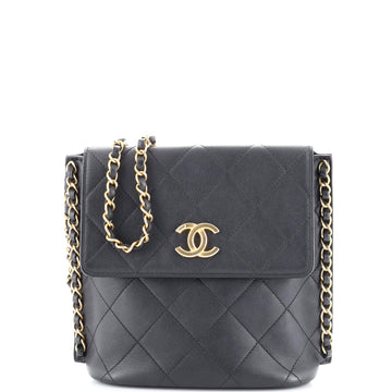 Chanel Chain Flap Hobo Quilted Calfskin Small