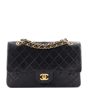 Chanel Vintage Classic Double Flap Bag Quilted Lambskin Medium