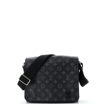 Louis Vuitton District Messenger Bag Monogram Eclipse Canvas PM