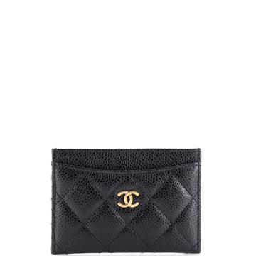 Chanel Classic Card Holder Quilted Caviar