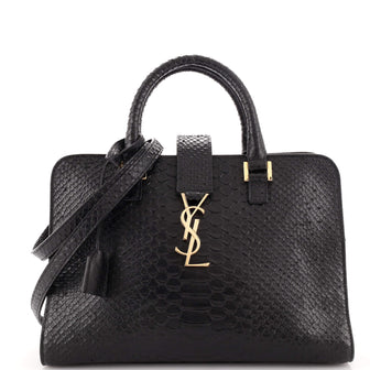 Saint Laurent Monogram Cabas Python Small