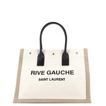 Saint Laurent Rive Gauche Shopper Tote Canvas Small