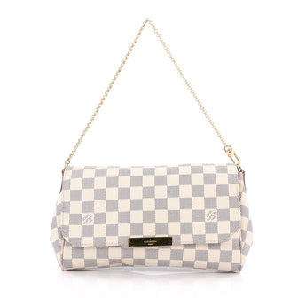 Louis Vuitton Favorite Handbag Damier MM White