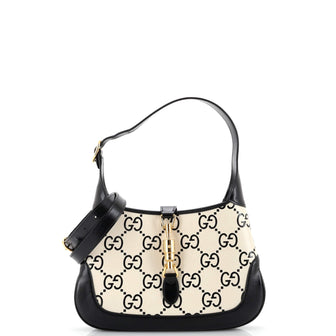Gucci Jackie 1961 Hobo GG Embossed Leather Small
