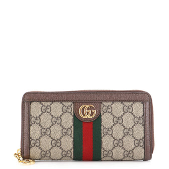 Gucci Ophidia Zip Around Wallet GG Coated Canvas